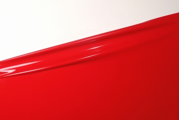 1/2 meter latex, Chilli Red 0.25mm, 1m Breit